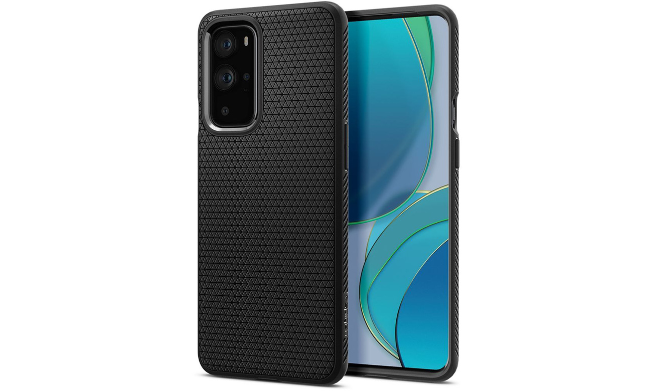 Spigen Liquid Air do OnePlus 9 Pro czarny Etui i obudowy na smartfony